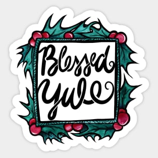 Blessed Yule Sticker